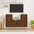 3 Piece TV Cabinet Set Brown Oak Engineered Wood