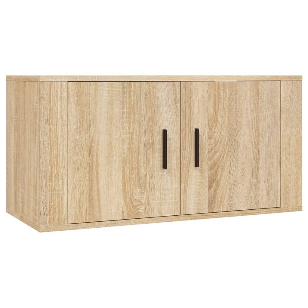 3 Piece TV Cabinet Set Sonoma Oak Engineered Wood