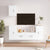 5 Piece TV Cabinet Set High Gloss White Engineered Wood