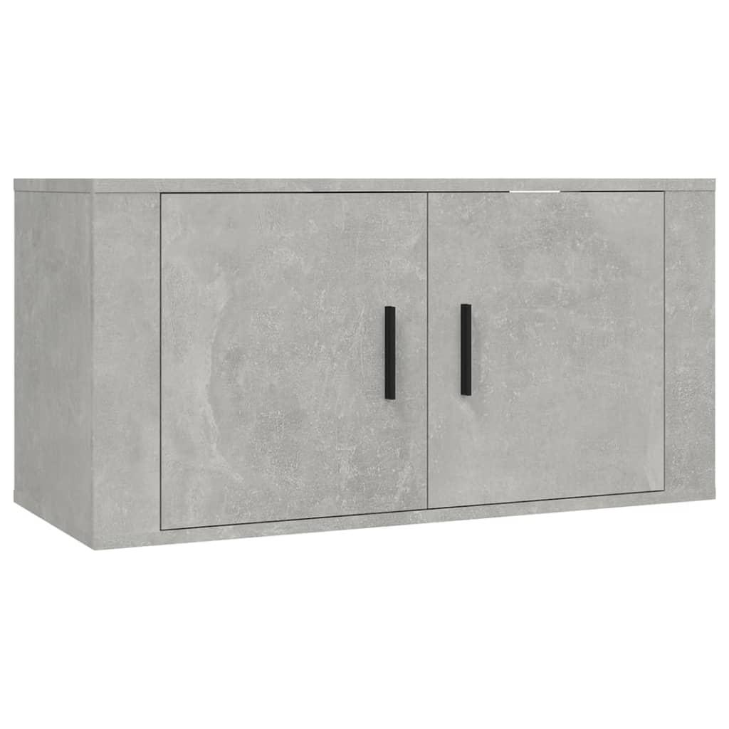 4 Piece TV Cabinet Set Concrete Grey Engineered Wood