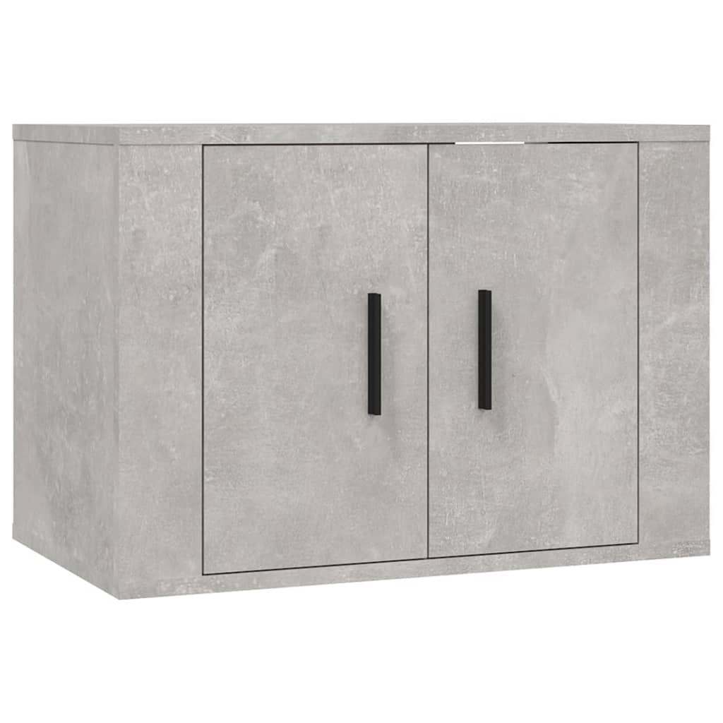 2 Piece TV Cabinet Set Concrete Grey Engineered Wood