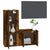 2 Piece TV Cabinet Set Smoked Oak Engineered Wood