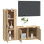 2 Piece TV Cabinet Set Sonoma Oak Engineered Wood