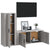 2 Piece TV Cabinet Set Grey Sonoma Engineered Wood