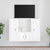 3 Piece TV Cabinet Set High Gloss White Engineered Wood