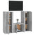 3 Piece TV Cabinet Set Concrete Grey Engineered Wood