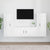 3 Piece TV Cabinet Set White Engineered Wood