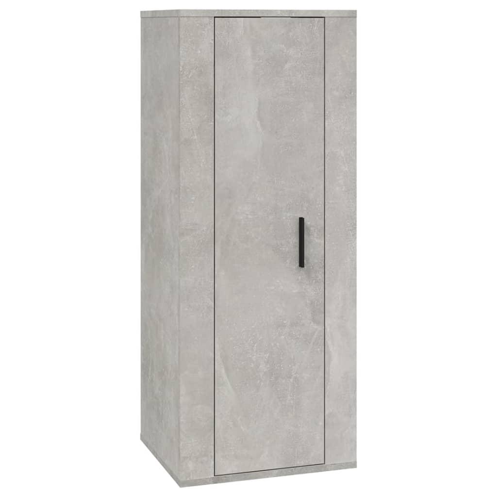 4 Piece TV Cabinet Set Concrete Grey Engineered Wood