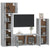 5 Piece TV Cabinet Set Grey Sonoma Engineered Wood