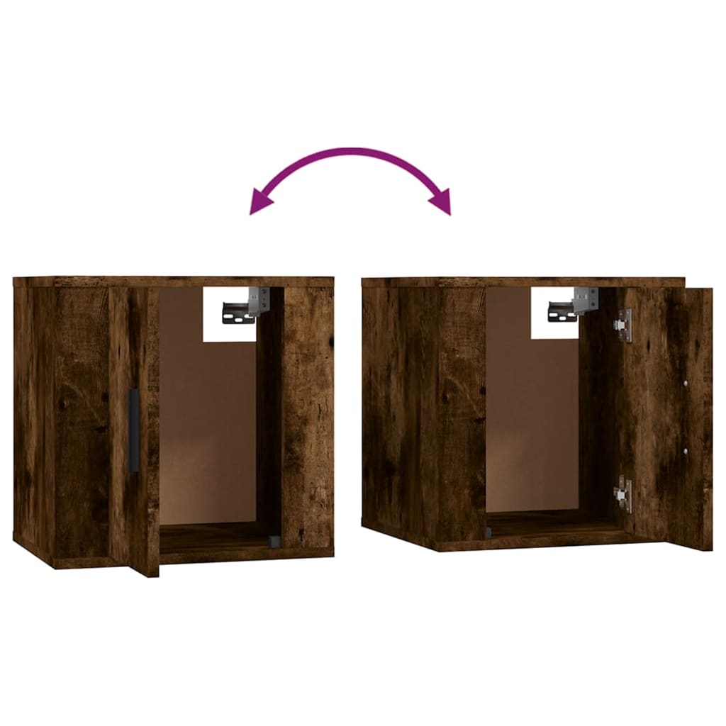 8 Piece TV Cabinet Set Smoked Oak Engineered Wood