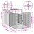 Dog House with Run Anthracite 110x201x110 cm Galvanised Steel