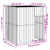 Dog House with Roof Anthracite 165x153x181 cm Galvanised Steel