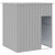 Dog House with Roof Light Grey 165x153x181 cm Galvanised Steel