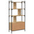 Bookcase with Doors Sonoma Oak 76.5x30x154.5 cm Engineered Wood