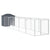 Dog House with Roof Anthracite 117x609x123 cm Galvanised Steel