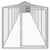 Dog House with Roof Light Grey 117x1017x123 cm Galvanised Steel