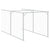 Dog House with Roof Light Grey 117x1221x123 cm Galvanised Steel