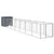 Dog House with Run Anthracite 110x813x110 cm Galvanised Steel