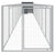Dog House with Run Anthracite 110x1017x110 cm Galvanised Steel