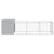 Dog House with Run Light Grey 110x405x110 cm Galvanised Steel