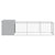 Chicken Cage with Run Light Grey 110x405x110 cm Galvanised Steel