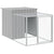 Chicken Cage with Run Light Grey 110x1017x110 cm Galvanised Steel