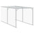 Chicken Cage with Run Light Grey 110x1017x110 cm Galvanised Steel