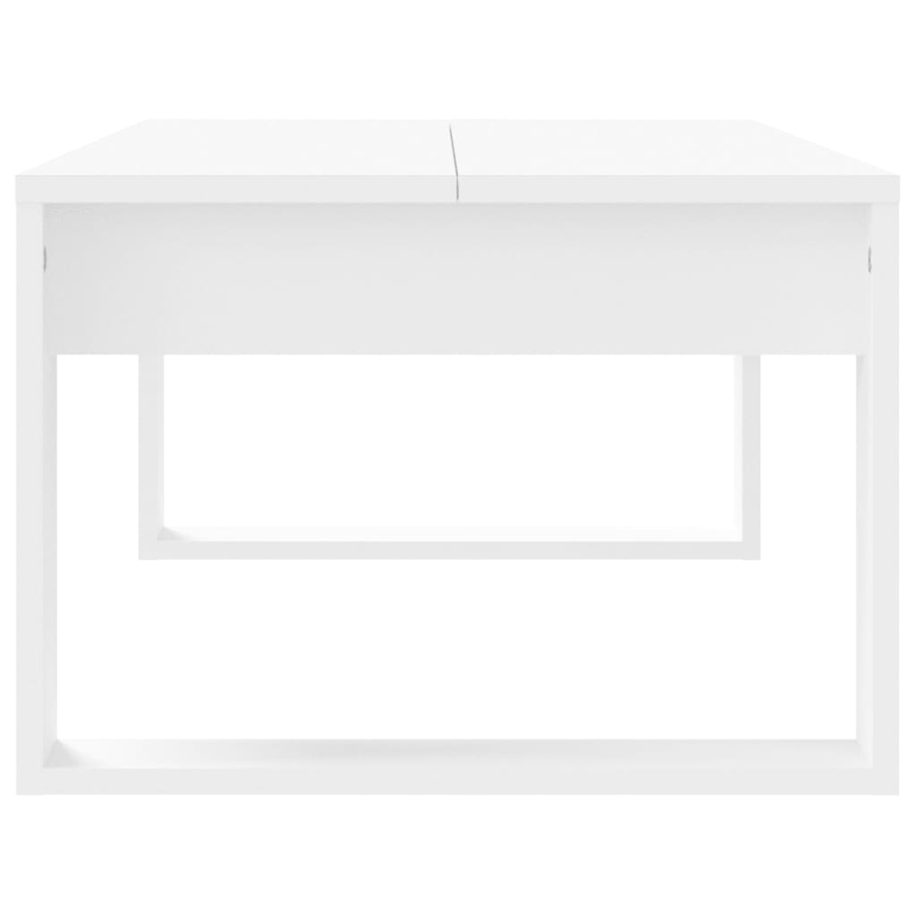 Coffee Table White 102x50x35 cm Engineered Wood