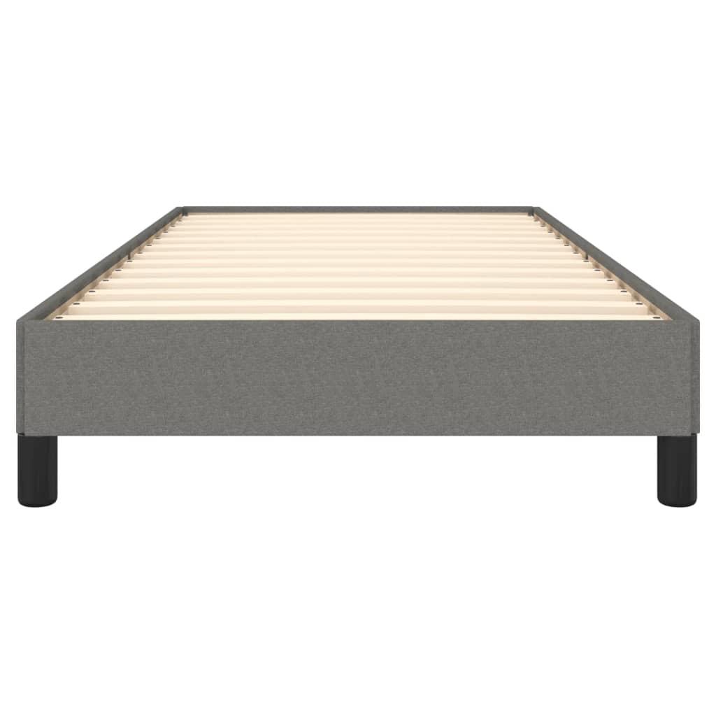 Bed Frame without Mattress Dark Grey King Single Fabric