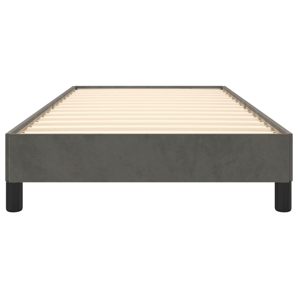 Bed Frame without Mattress Dark Grey King Single Velvet