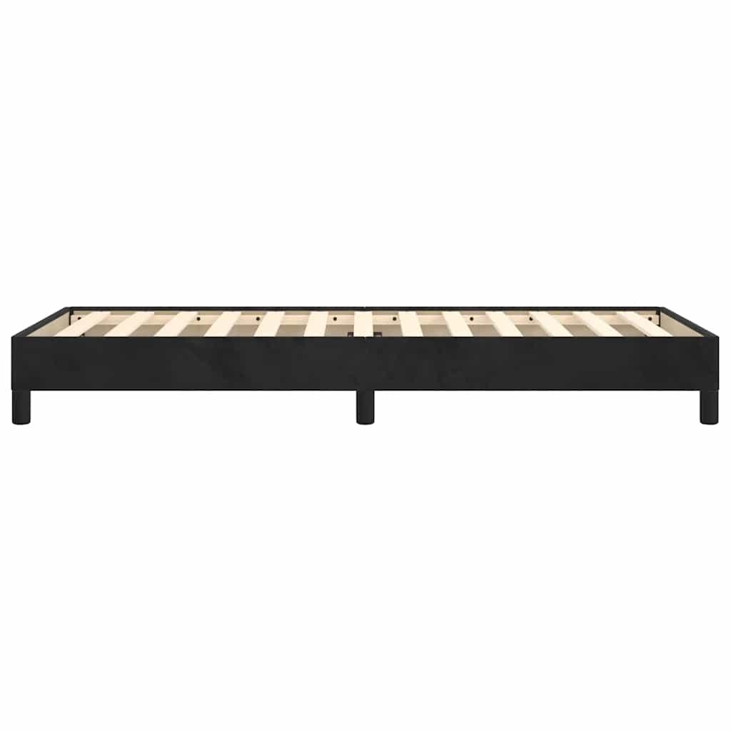 Bed Frame without Mattress Black King Single Velvet