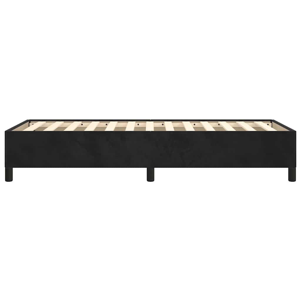 Bed Frame without Mattress Black King Single Size Velvet