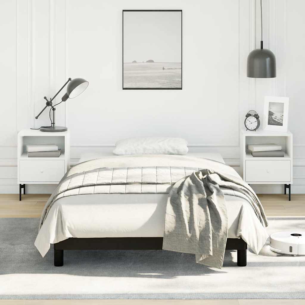 Bed Frame without Mattress Black King Single Size Velvet