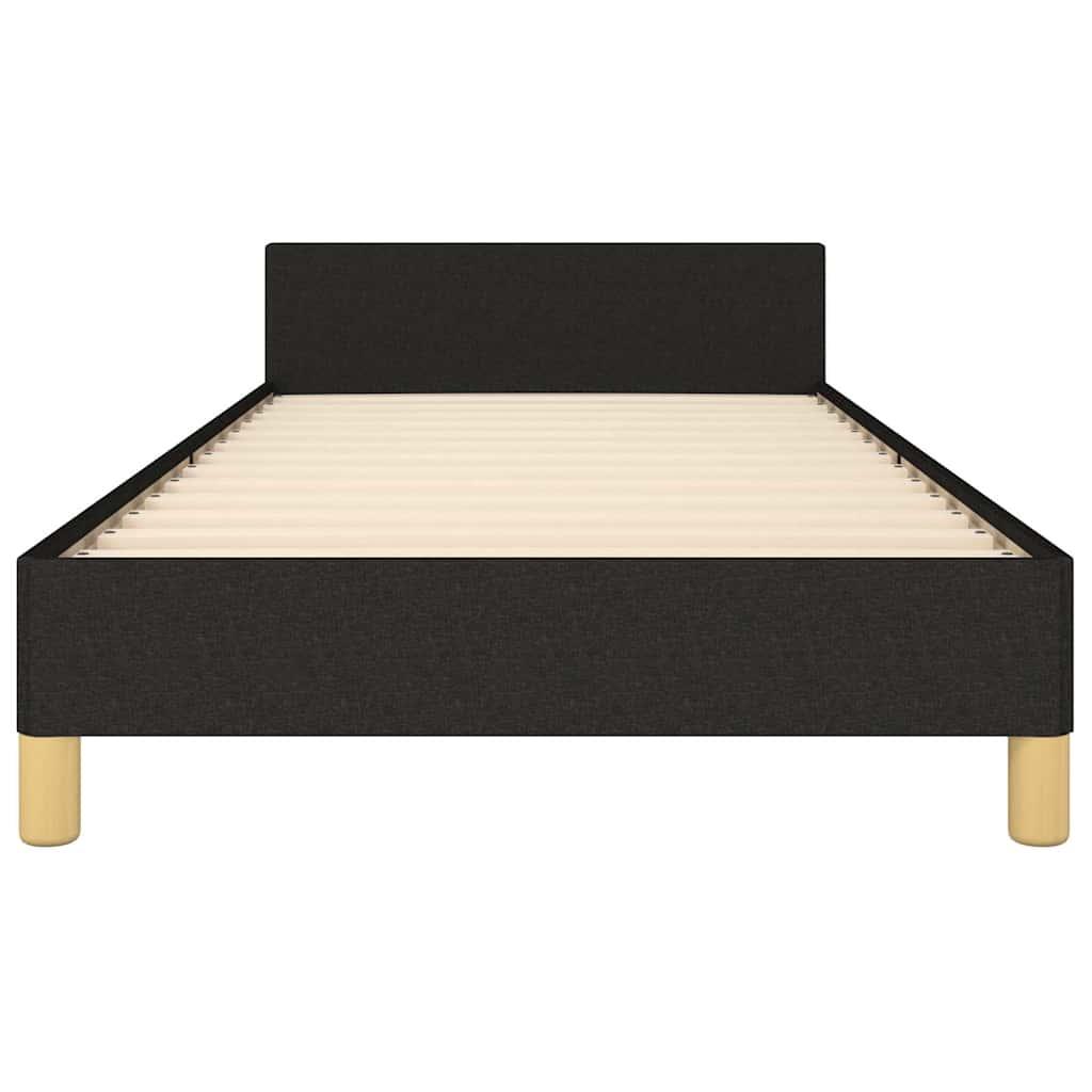 Bed Frame without Mattress Black King Single Size Fabric