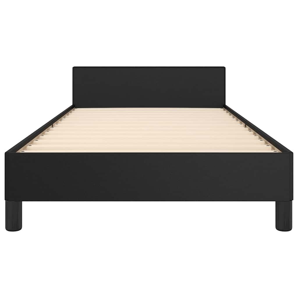 Bed Frame without Mattress Black King Single Size Faux Leather