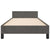 Bed Frame without Mattress Dark Grey King Single Size Velvet