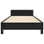 Bed Frame without Mattress Black King Single Size Velvet