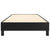 Box Spring Bed without Mattress Black King Single Size Faux Leather