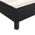 Box Spring Bed without Mattress Black King Single Size Faux Leather