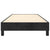 Box Spring Bed without Mattress Black King Single Size Velvet