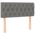 Box Spring Bed with Mattress Dark Grey 100x200 cm Fabric