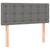Box Spring Bed with Mattress Dark Grey 100x200 cm Fabric
