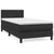 Box Spring Bed with Mattress Black 100x200 cm Faux Leather