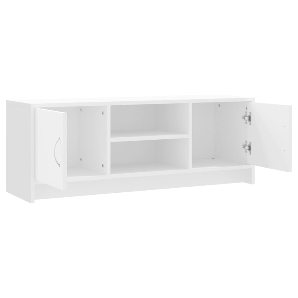 TV Cabinet White 102x30x37.5 cm Engineered Wood