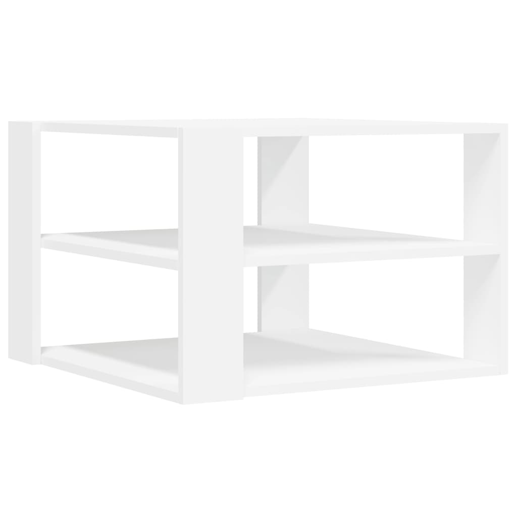 Coffee Table White 59.5x59.5x40 cm Engineered Wood