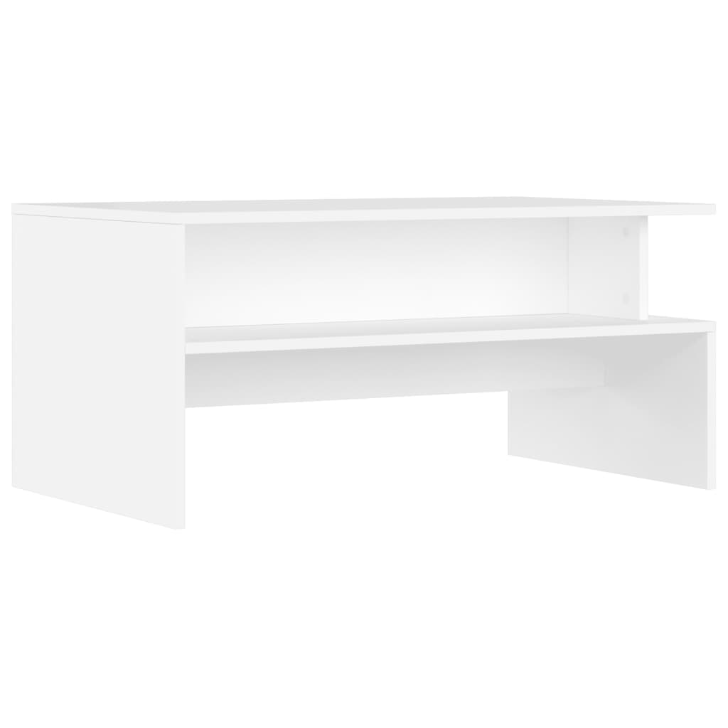 Coffee Table White 90x55x42.5 cm Engineered Wood