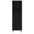 3 Piece Bathroom Furniture Set Black Engineered Wood