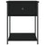 Bedside Table Black 44x45x58 cm Engineered Wood