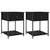 Bedside Tables 2 pcs Black 44x45x58 cm Engineered Wood