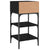 Bedside Tables 2 pcs Black 35x34.5x70 cm Engineered Wood